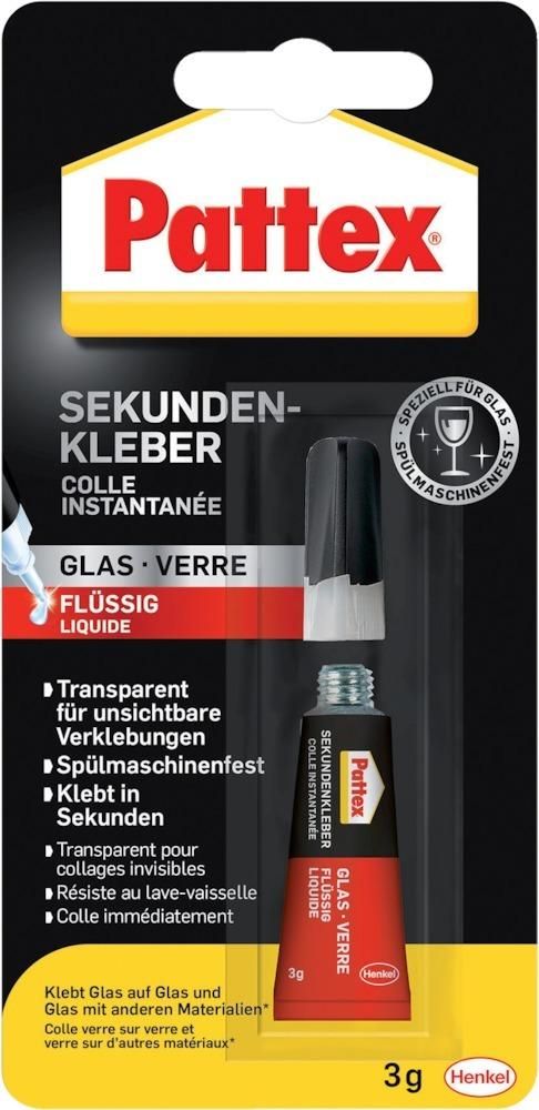 Sekundenkleber Glas Flüssig 3g
