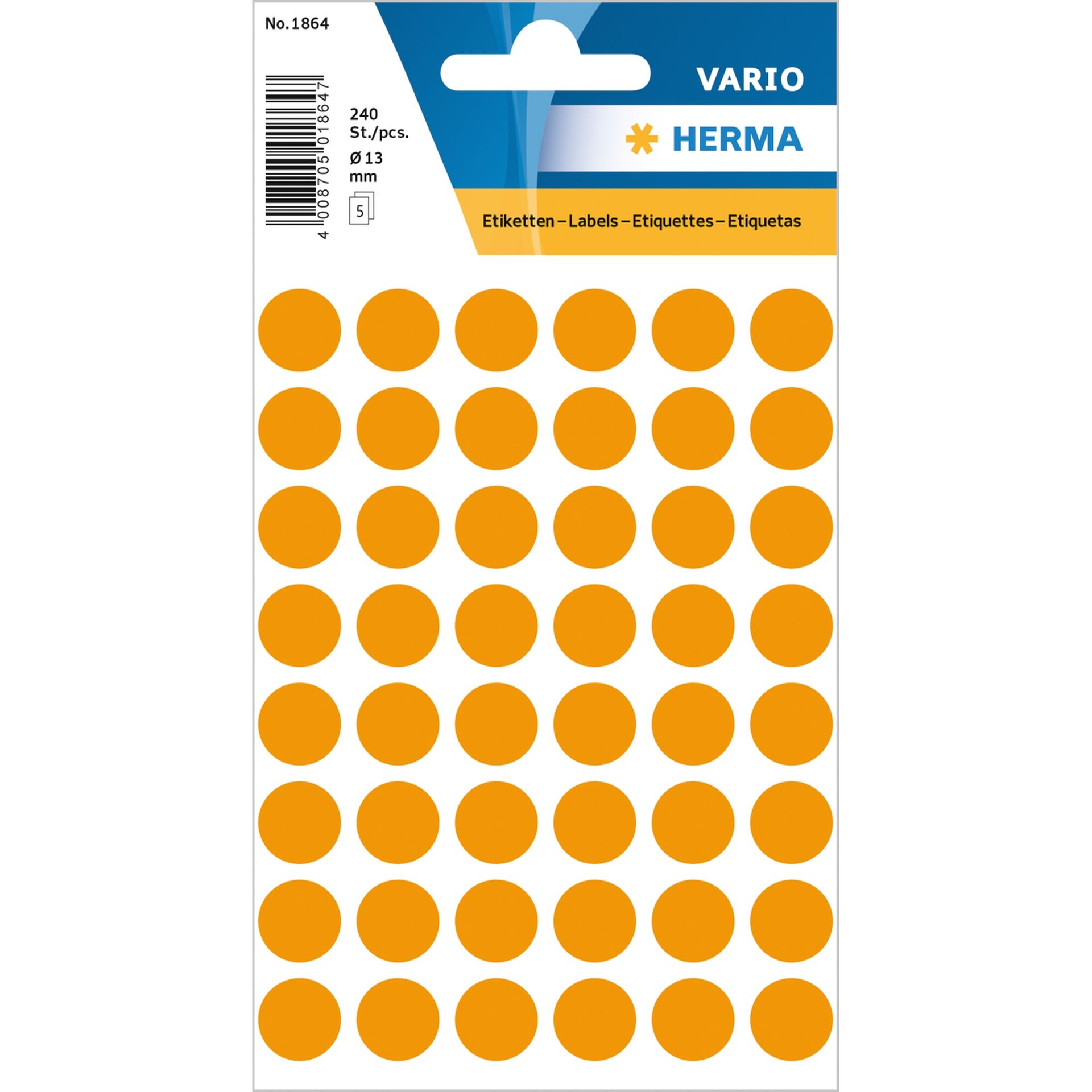 Markierungspunkt 13mm leuchtorange 240 St./Pack.