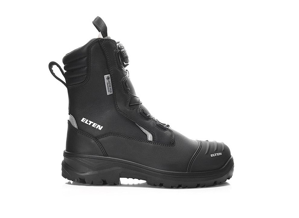 ELTEN Feuerwehrstiefel FRASER Pro BOA® HI3 Typ F1PA Stiefel (High) ESD, Schwarz, Gr. 45