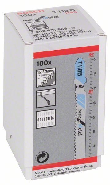 Bosch Stichsägeblatt T 118 B Basic for Metal