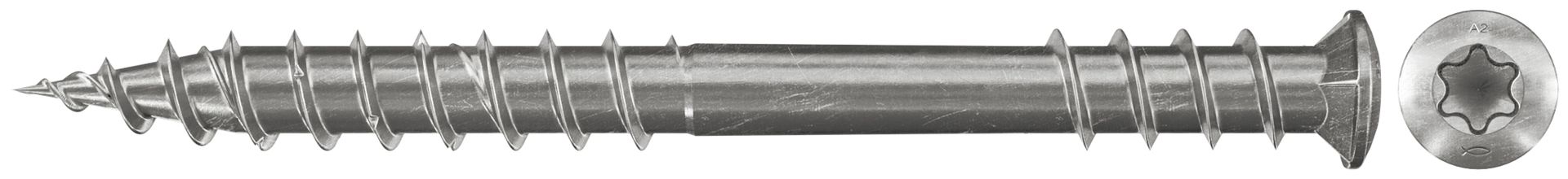 Fischer Terrassenschraube 5,5x40 SK TX TG A2 200