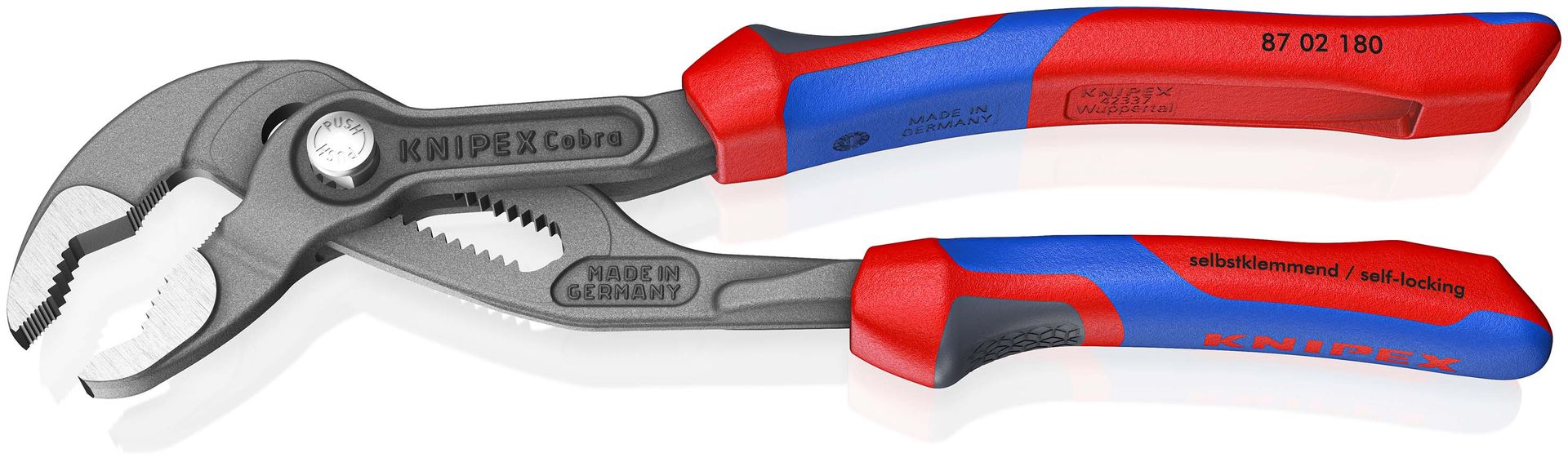 KNIPEX Cobra® Hightech-Wasserpumpenzange mit Comfort-Griffen