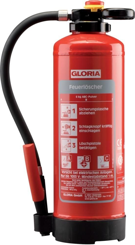 Pulver-Aufladelöscher 6 kg P 6 PRO Gloria