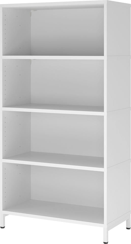 Regal FlexWall VFW48 B800xT400xH1532 mm 4 OH m.Sockel weiß
