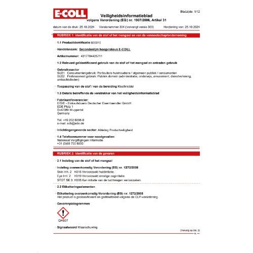 Sekundenkleber 20g hochviskos E-COLL
