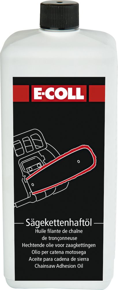 E-Coll Sägekettenhaftöl, 1 Liter/Flasche