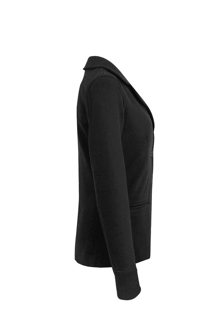 HAKRO Damen Sweatblazer Premium schwarz, XS
