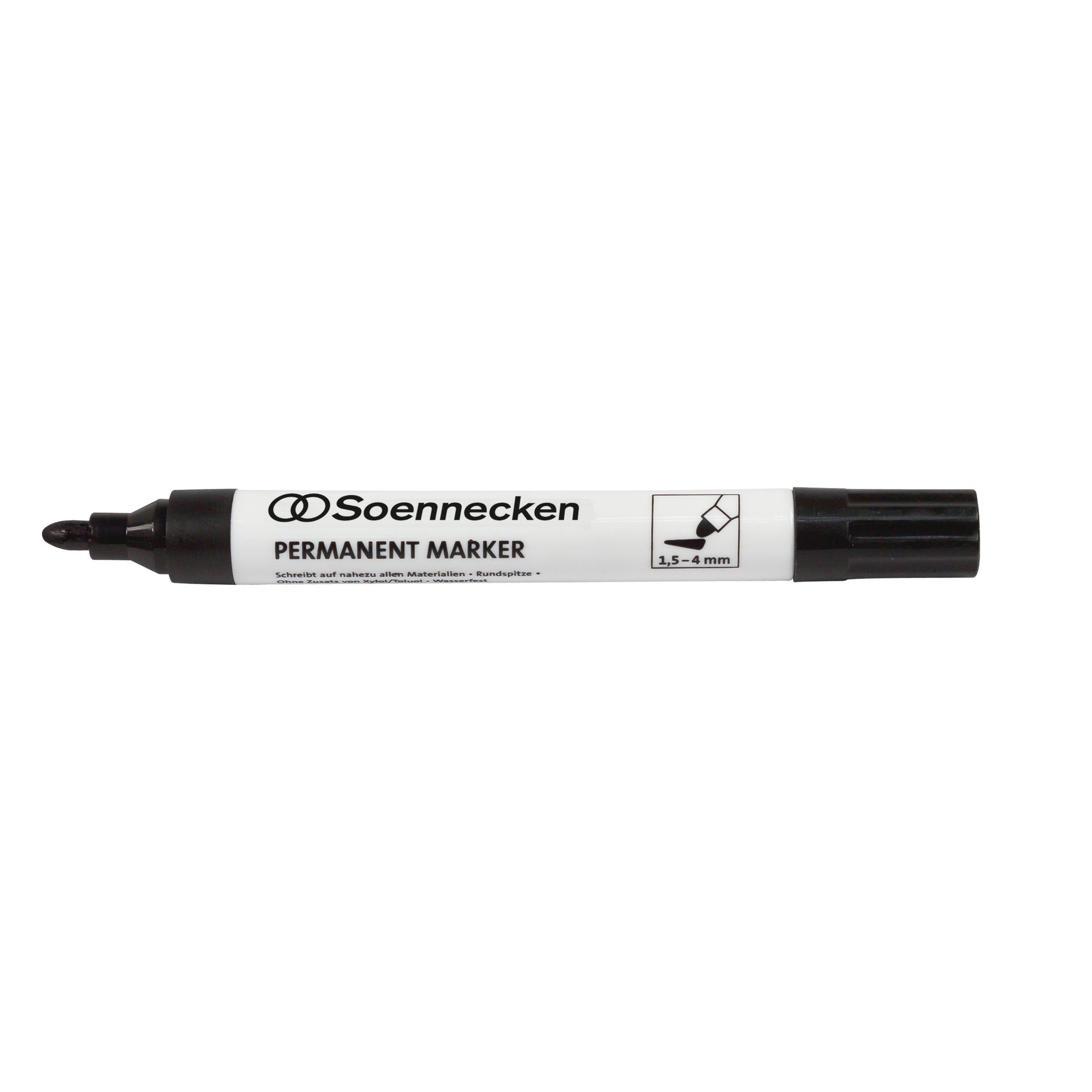 Permanentmarker 4mm Rundspitze schwarz