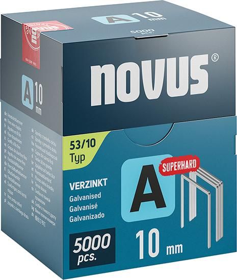 Feindrahtklammer A Typ 53/10 mm ST Novus VE à 5000 Stück