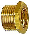 Reduziernippel kurz, Messing, AG G1/4" , IG G1/8", RIEGLER
