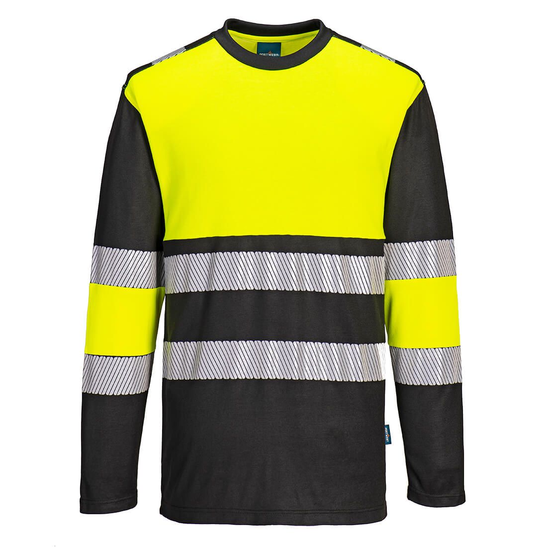 Portwest PW3 Warnschutz-Langarmshirt Kl. 1, Gelb, Gr. S