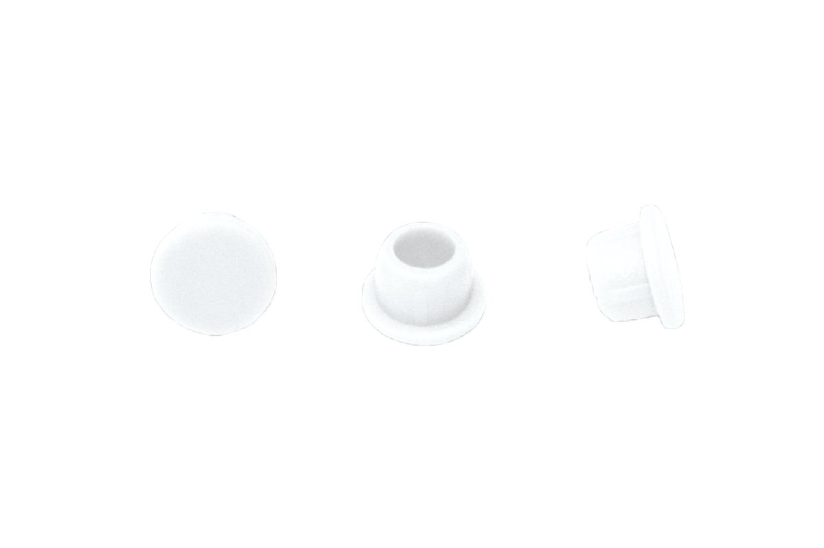 Clamex Abdeckkappen, weiss, Ø 6,
