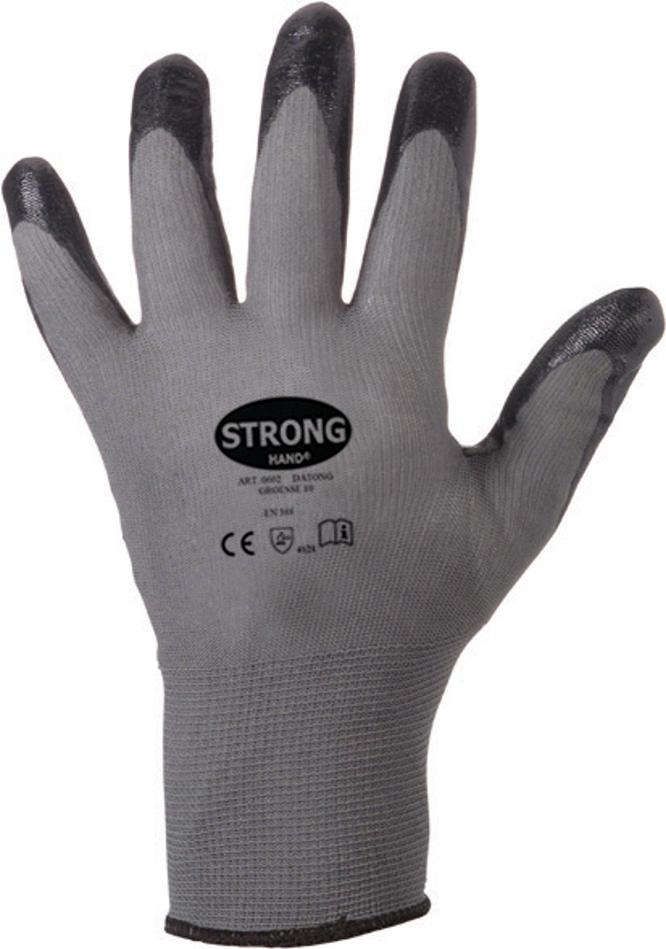 Feinstrickhandsch.Datong,Nitril,Gr.10,grau