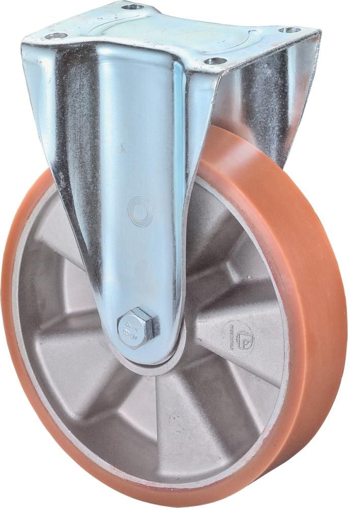 Bockrolle 125mm N110.B90 Platte,Polyure Guss,KL N110.B90.129 BS ROLLEN