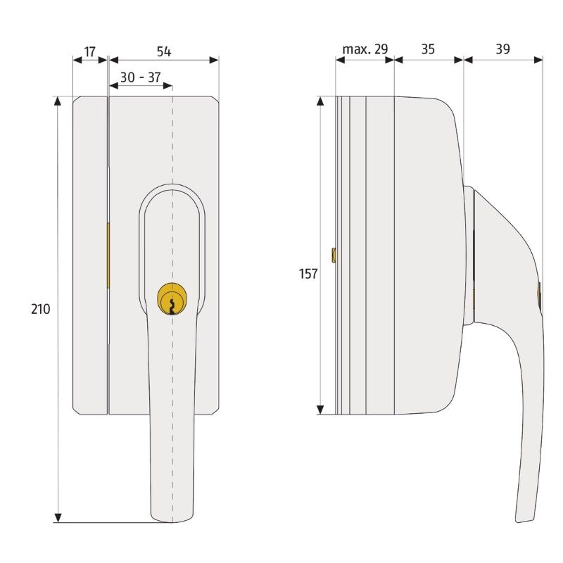 ABUS Fensterzusatzschloss "FO400A B Alarm"