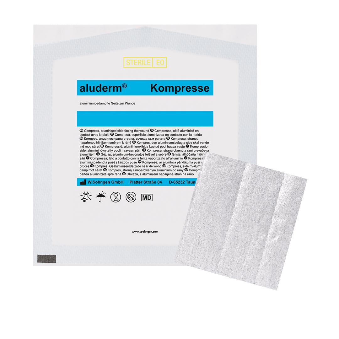 aluderm® Kompresse einzeln 7,5 x 7,5 cm