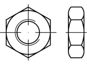 ISO 8675 05 M 12 x 1,25 galv. verzinkt gal Zn S