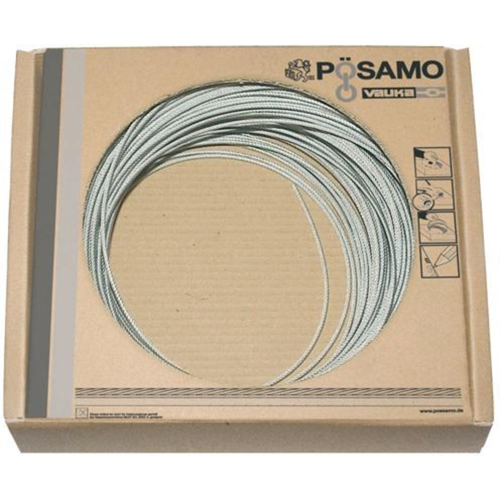 PÖSAMO Drahtseilbox 6x7 galZn 3,0mmx200m