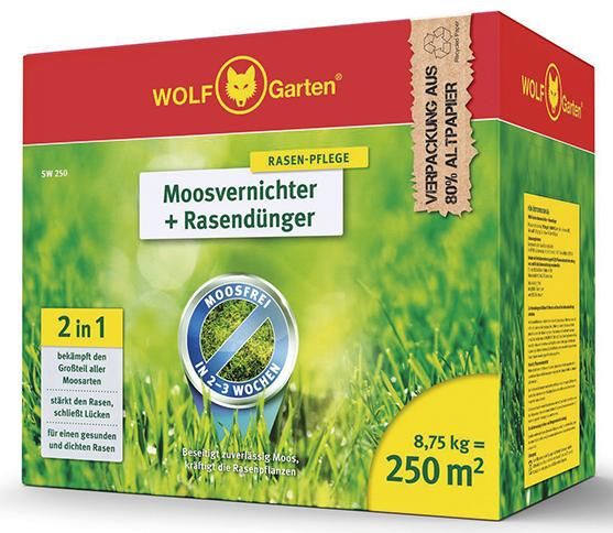 Moosvernichter + Rasendünger SW 250 8,75 kg