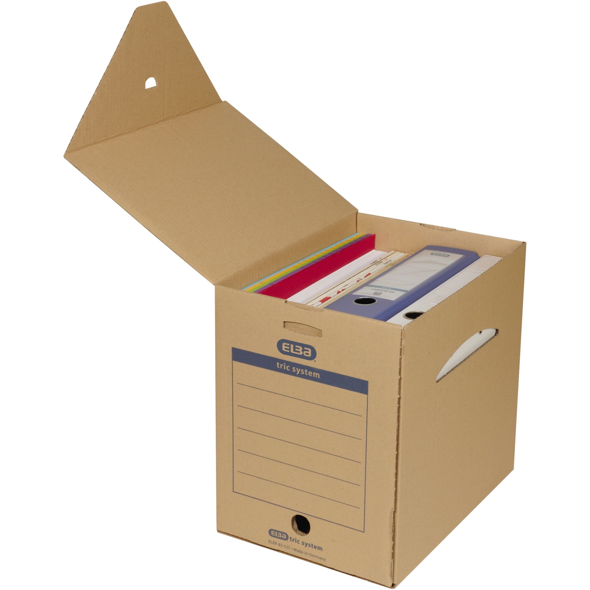 Archivbox Maxi tric system für DIN A4 naturbraun