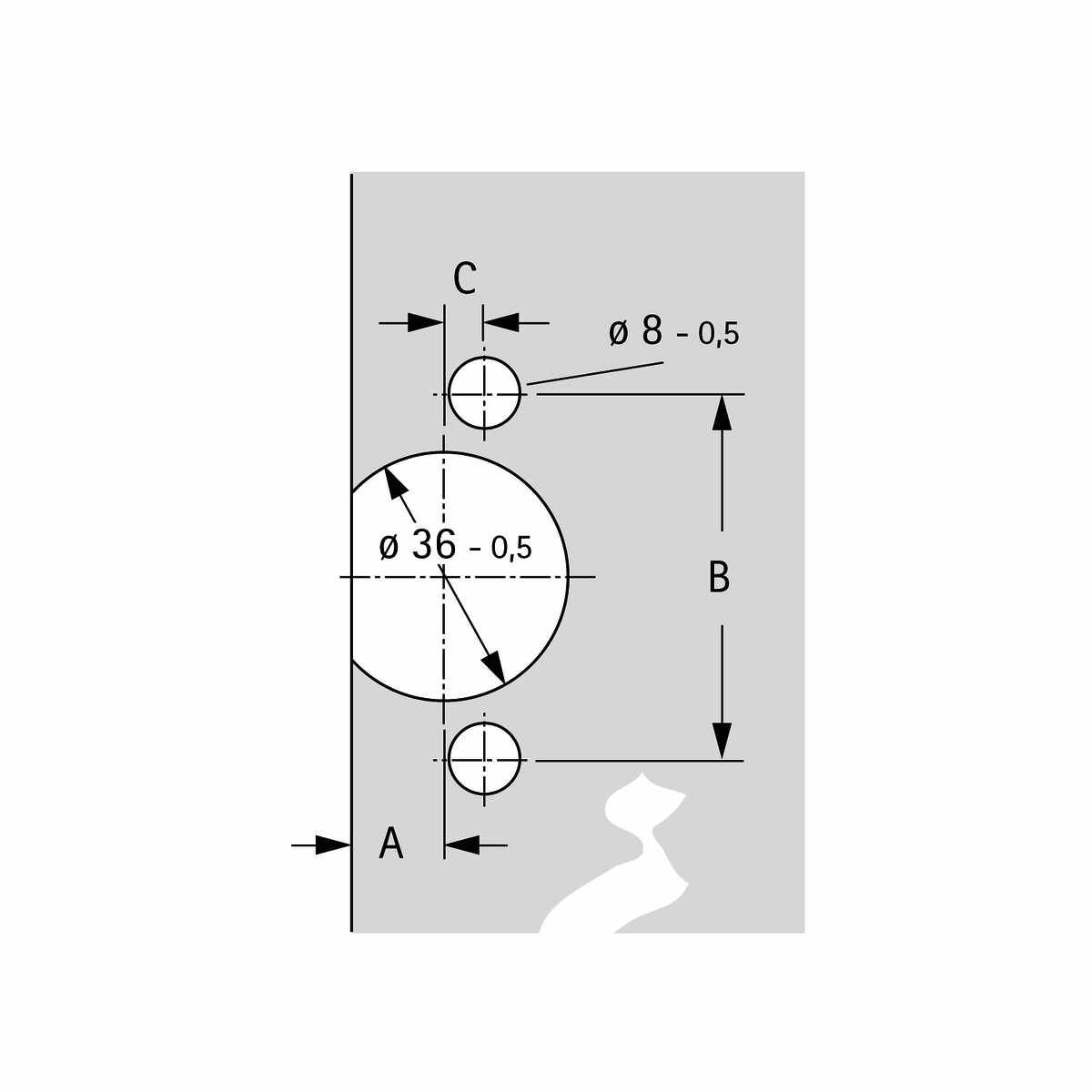 Glastür-Zierkappe TB 32