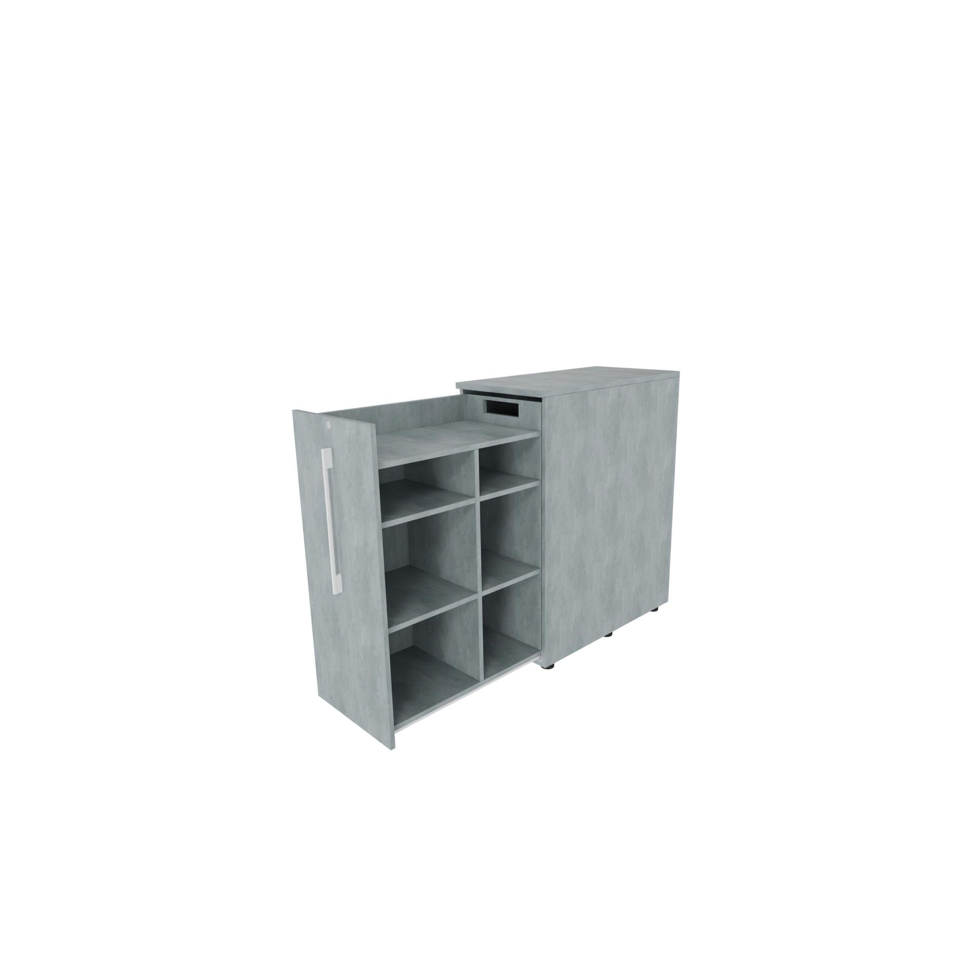 Beistellcontainer 3OH li mA B463xT900x1115mm Beton