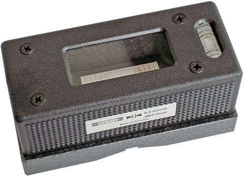 Kurbelzapfen-Wasserwaage 60x42mm/0,2mm ROECKLE
