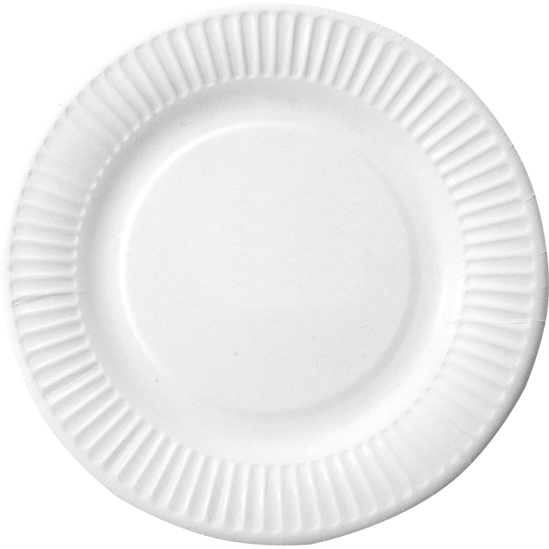 Teller Pappe rund 23cm weiß 100 St./Pack.