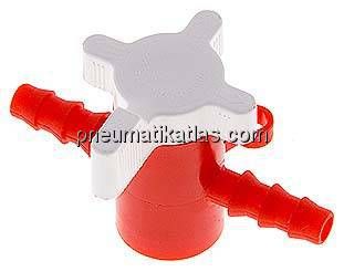 Labor-Schlauchhahn (PE/PP), 6 (1/4") mm