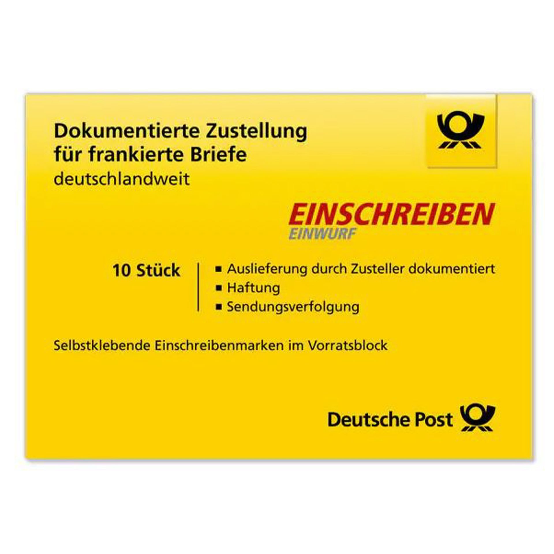 Briefmarke Einschreiben Einwurf national 10St
