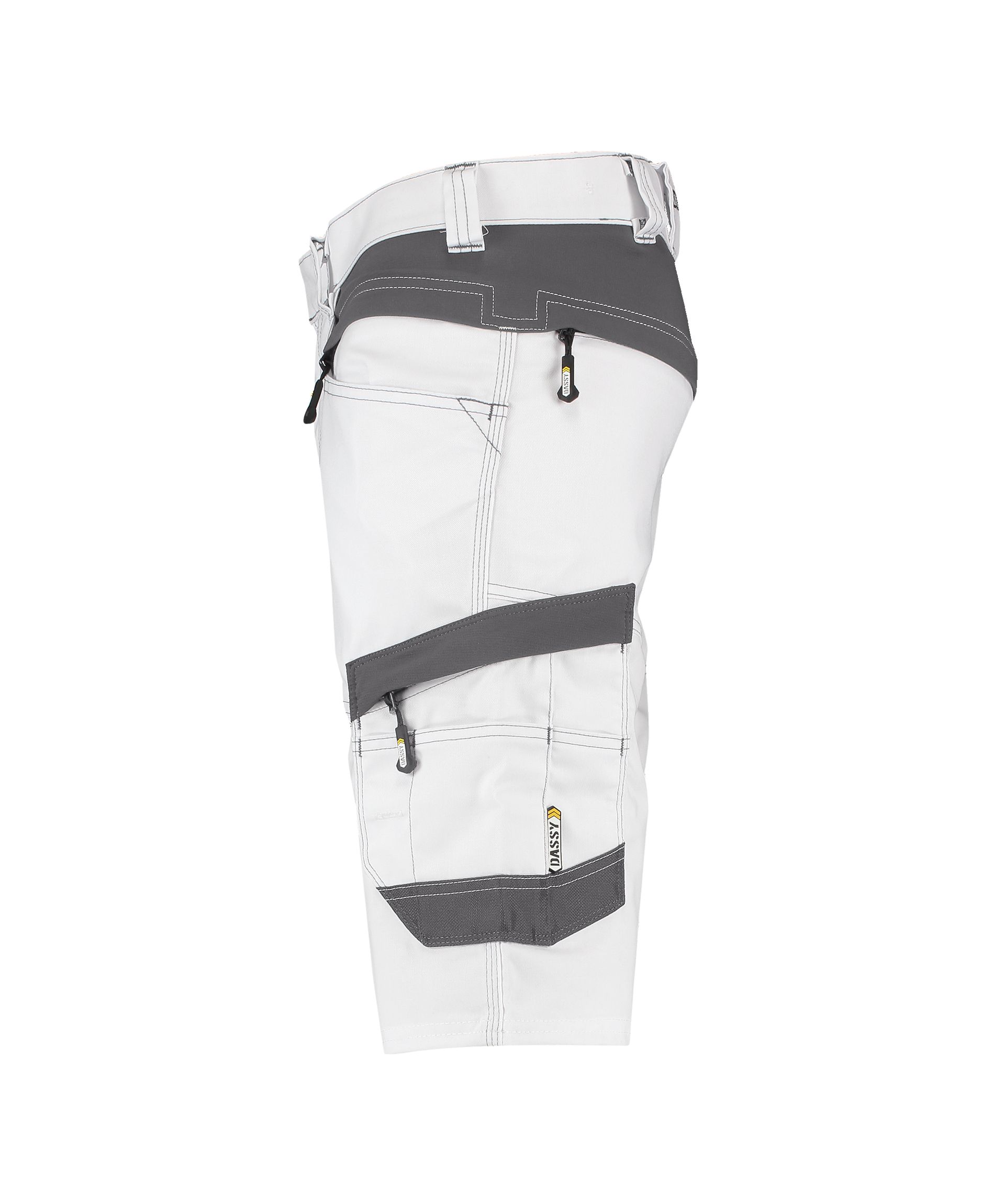 DASSY® Axis Painters - Stretch-Malershorts - weiß/anthrazitgrau, Gr. 42
