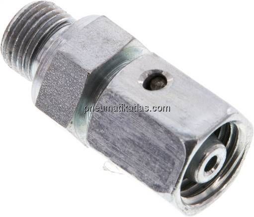 Einstellb. Schneidringverschr. G 1/8"-6 L, Stahl verzinkt