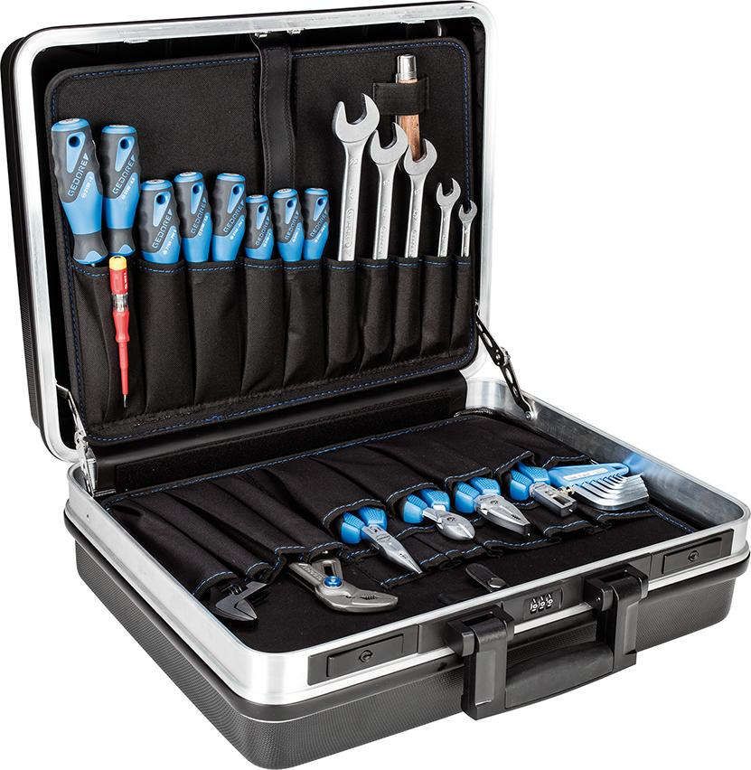 Werkzeugsortiment Basic Universal 74-teilig im ABS-Koffer Gedore