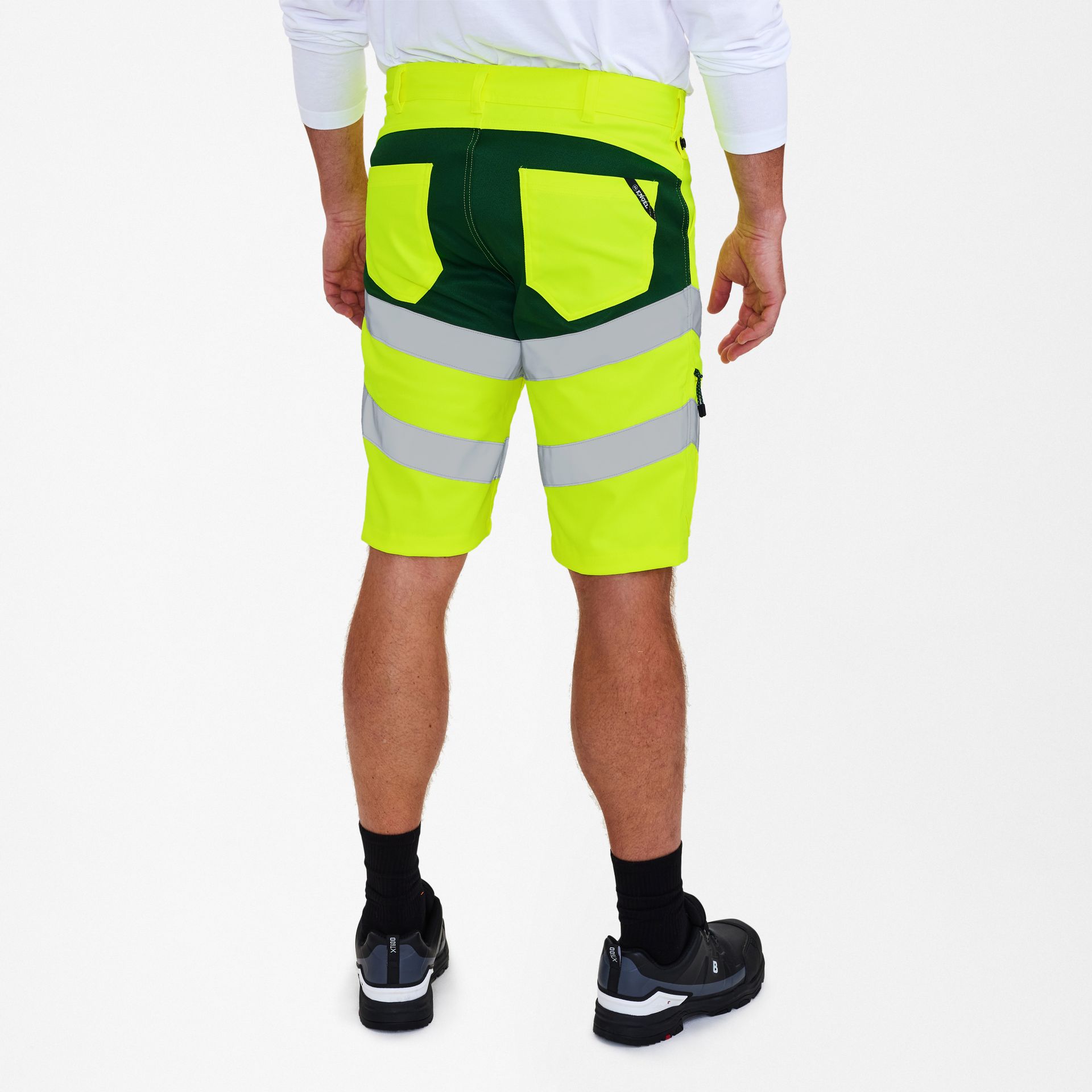 Safety Arbeitsshorts mit 2-Wege-Stretch Gelb/Grün, Gr. 72