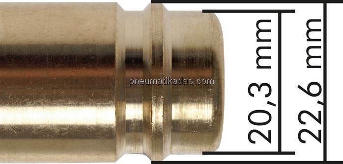 Kupplungsdose (NW15) 25 (1")mm Schlauch, Messing