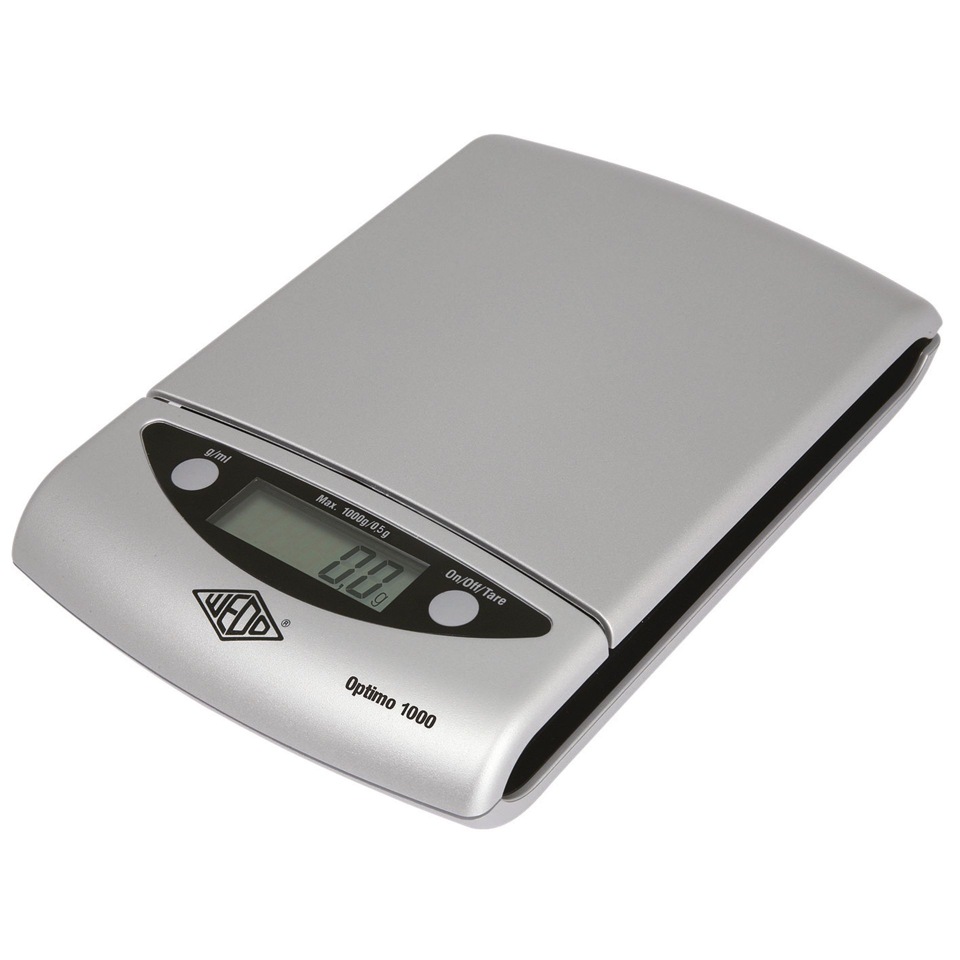 Briefwaage Optimo 1000 1kg silber +Batterien