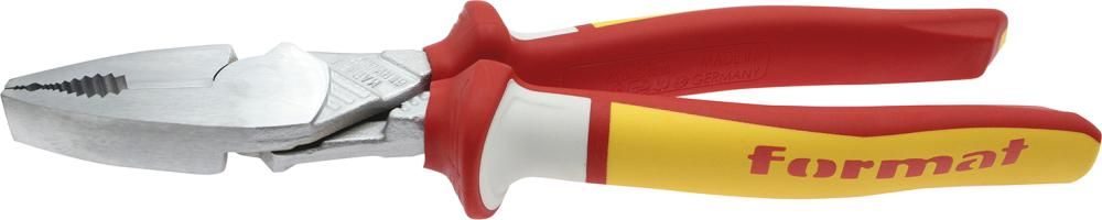 Kraft-Kombinationszange VDE MIG mit Mehrkomponenten-Griffen 160mm FORMAT