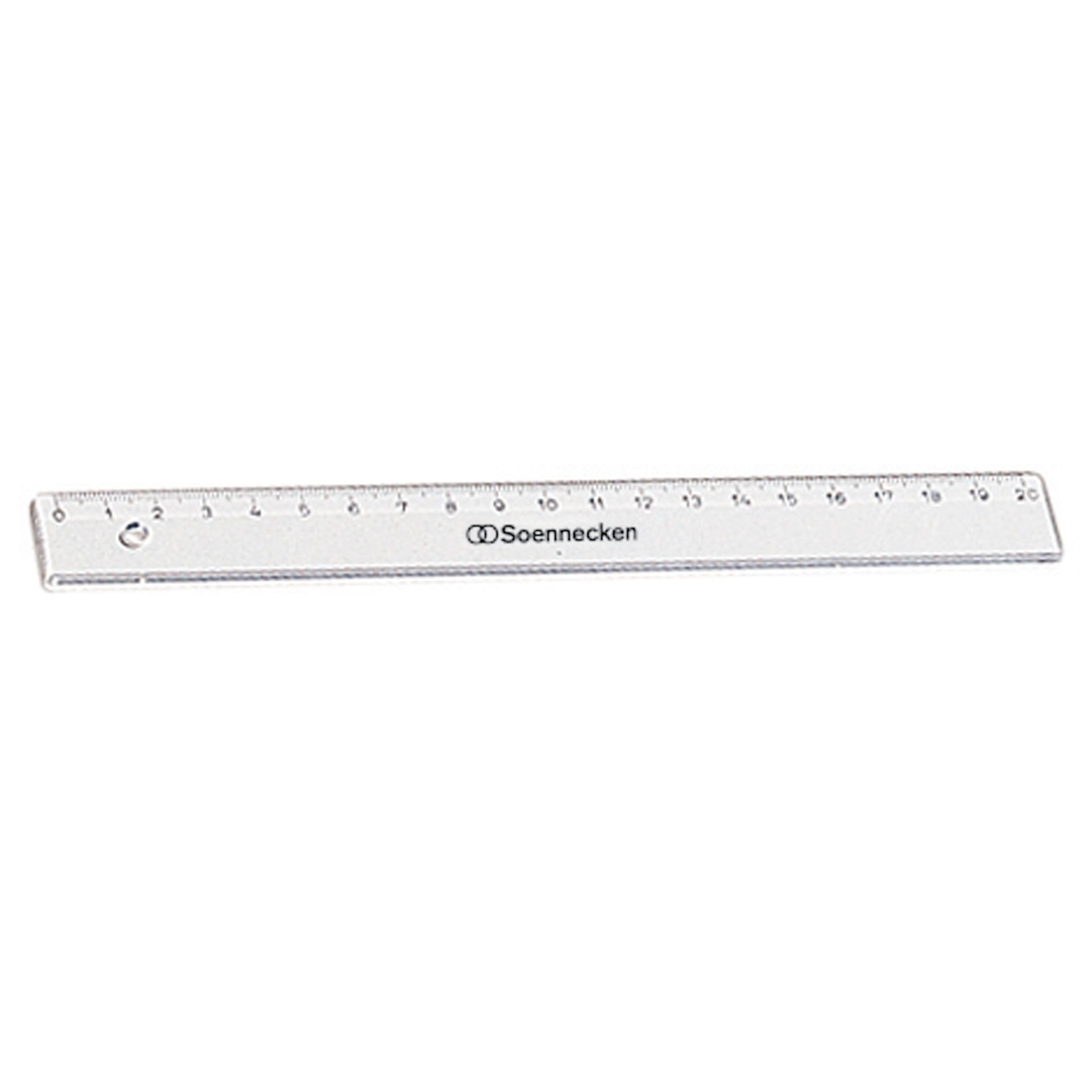 Lineal 20cm Kunststoff transparent