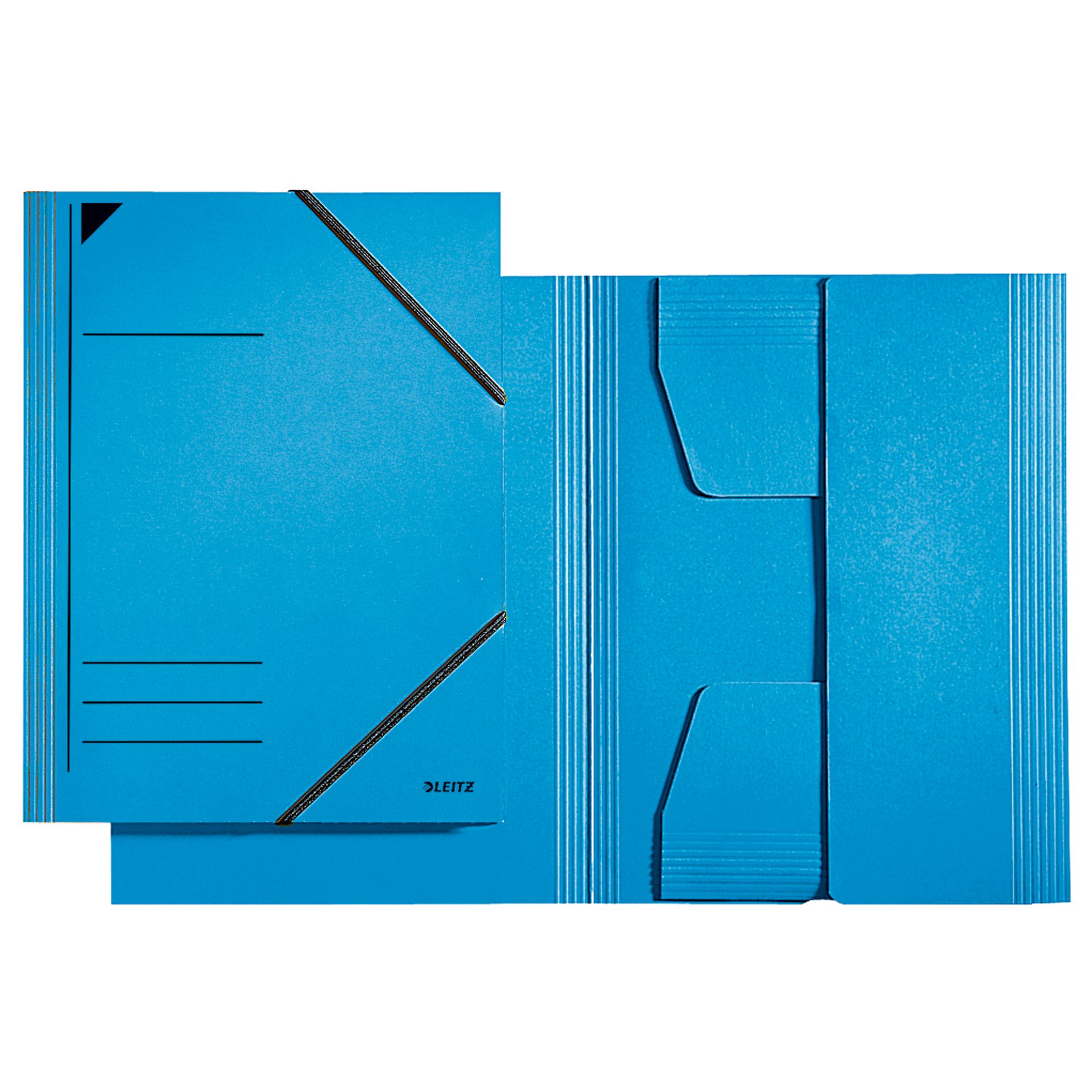 Eckspannermappe DIN A4 Karton blau