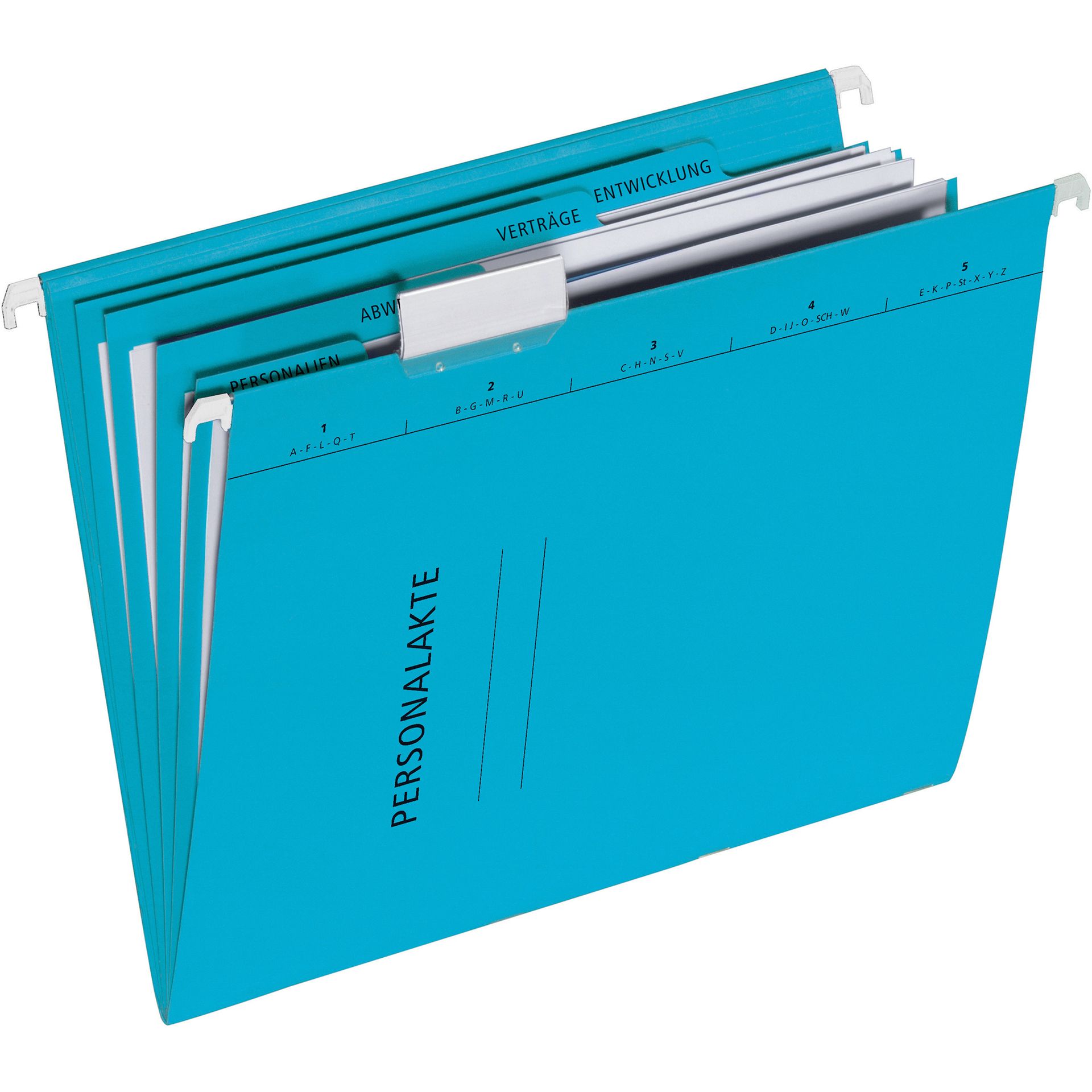 Personalmappe DIN A4 34x24,5x0,8cm Karton blau