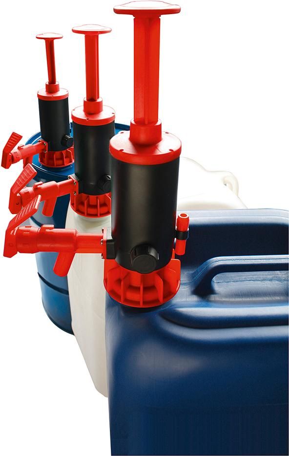 Handpumpe JP-07 rot für alkalische Medien