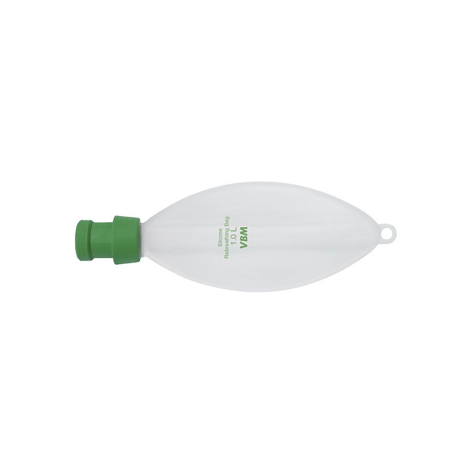 Atembeutel aus Silikon mit 22 mm Muffe1000 ml, Standard