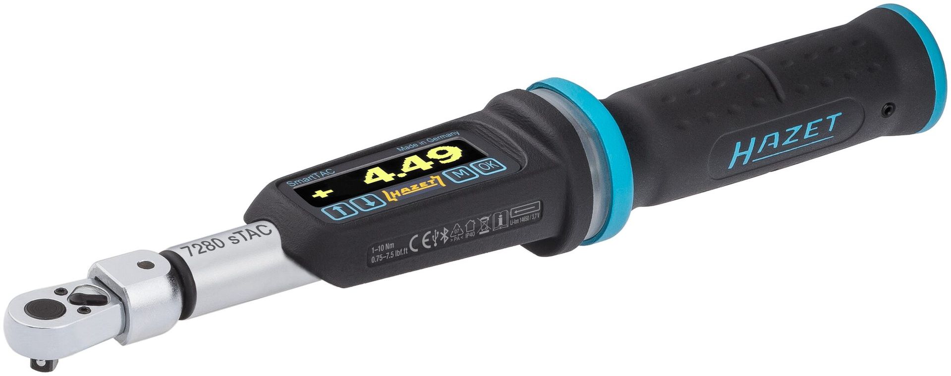 Drehmomentschlüssel 7280-2sTAC 1-10Nm 1/4" Hazet