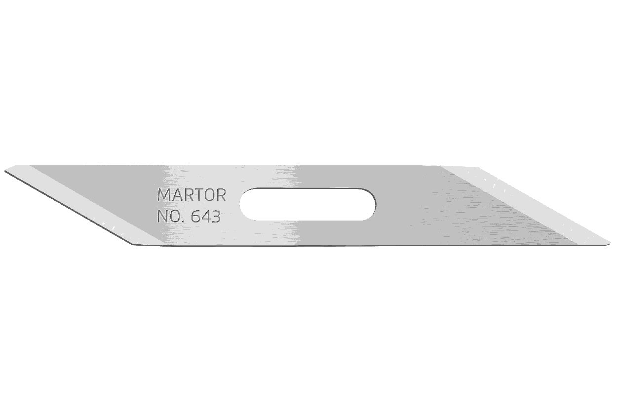 MARTOR Ersatzklinge KLEINE SPEZIALKLINGE 643 Standardschliff | 10 Stück