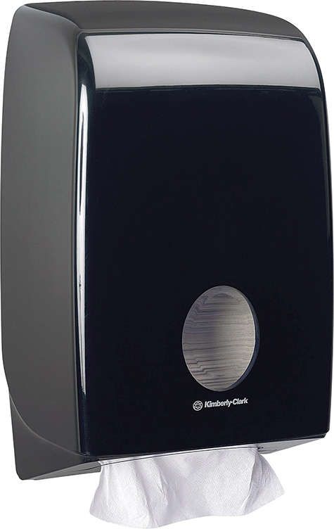 Handtuchspender Aquarius Interfold Schwarz
