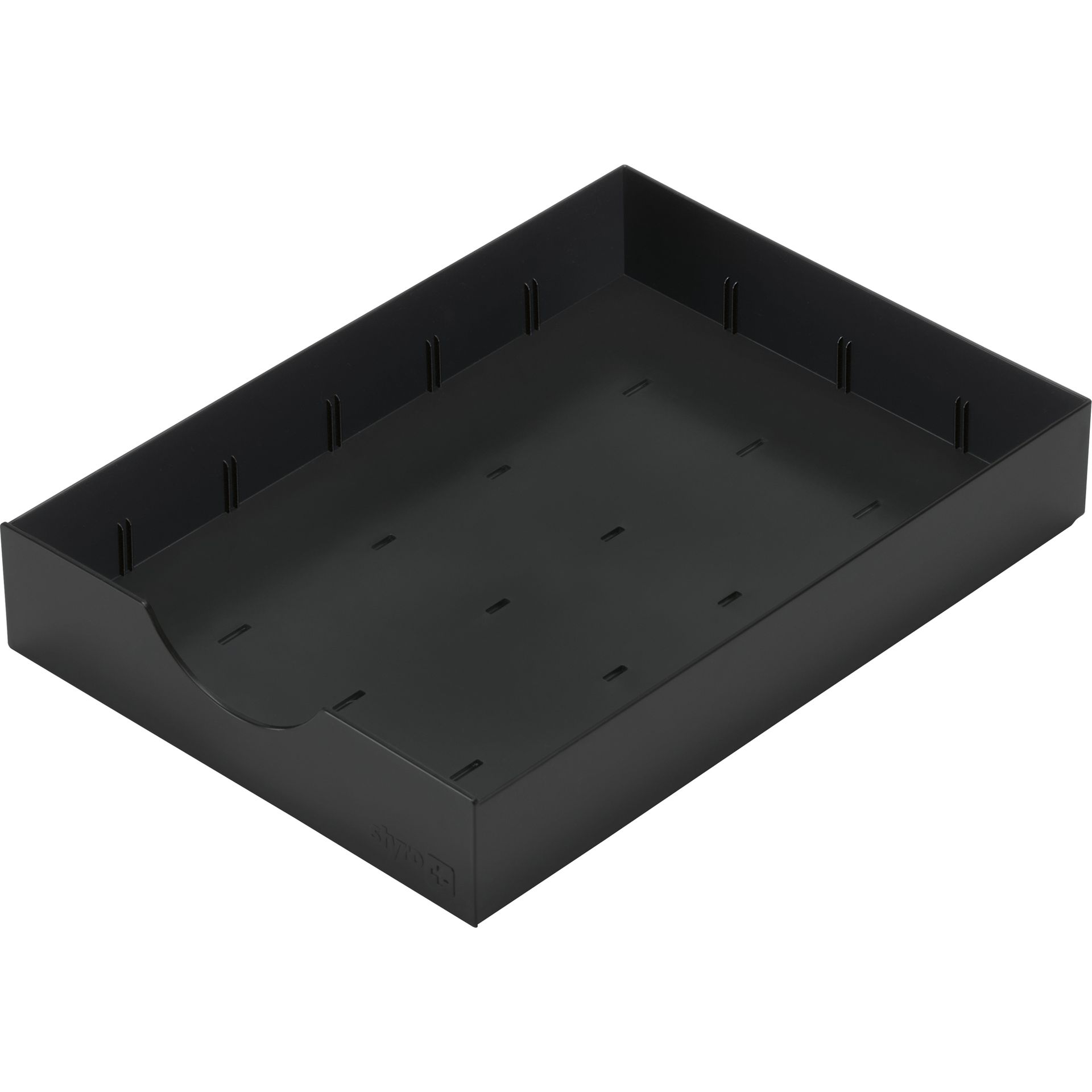 Schublade styrodoc 1Längs-/2Querstege schwarz