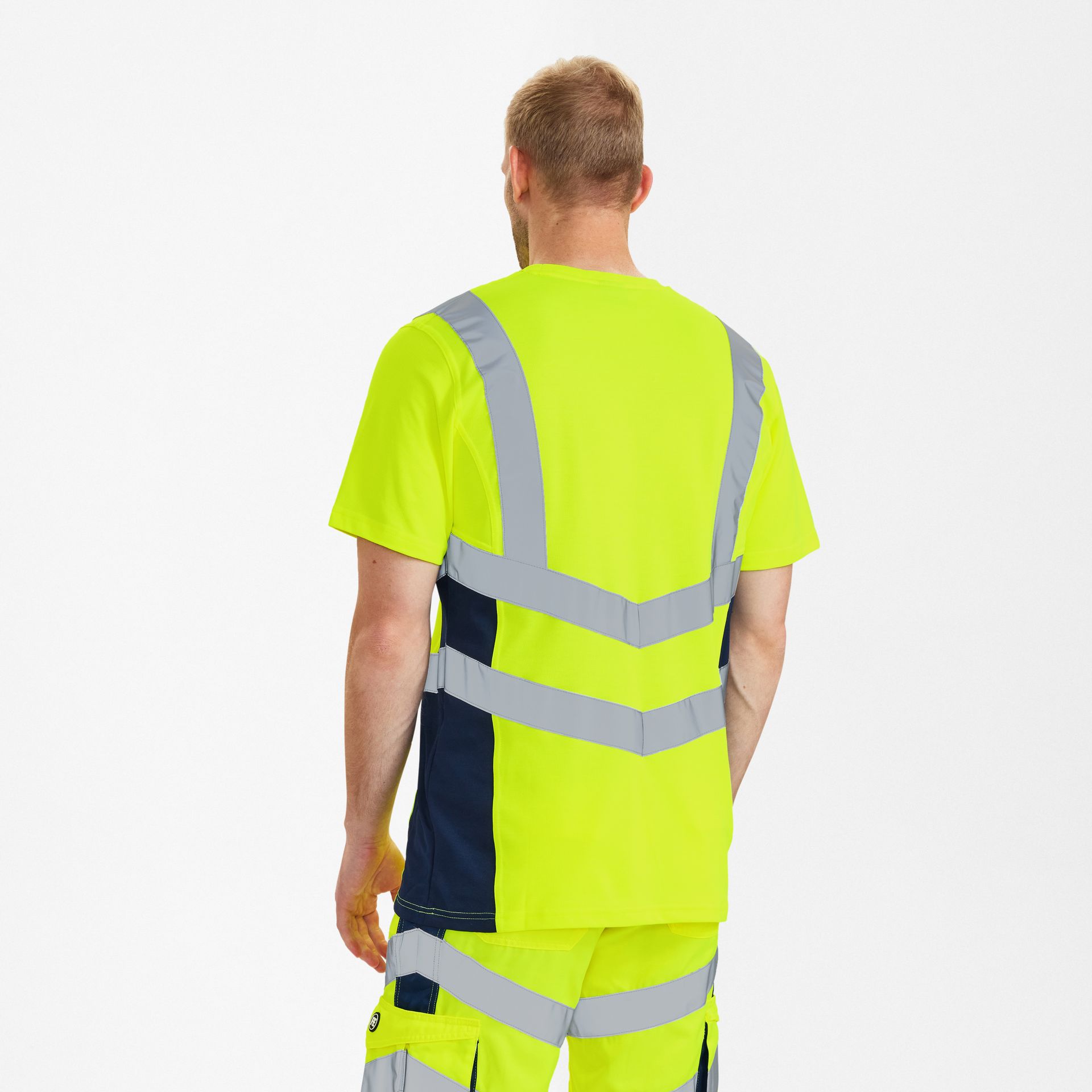 Safety T-Shirt Gelb/Blue Ink, Gr. 4XL
