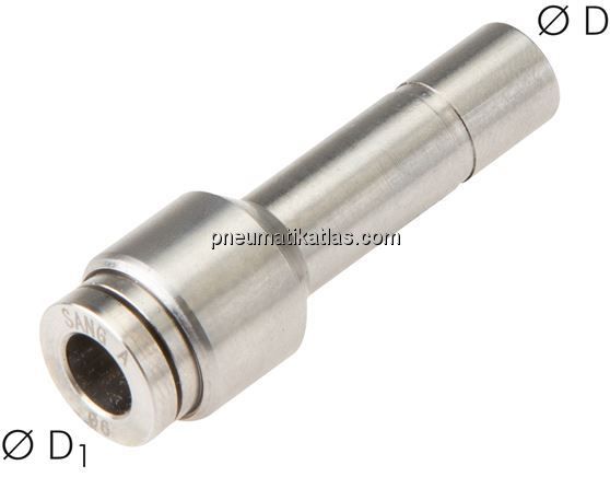 Reduzierung 6mm Stecknippel x 4mm Schlauch, IQS-ES LE