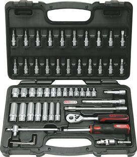Steckschlüssel-Garnitur 1/4" 911.0653 53-teilig KS Tools