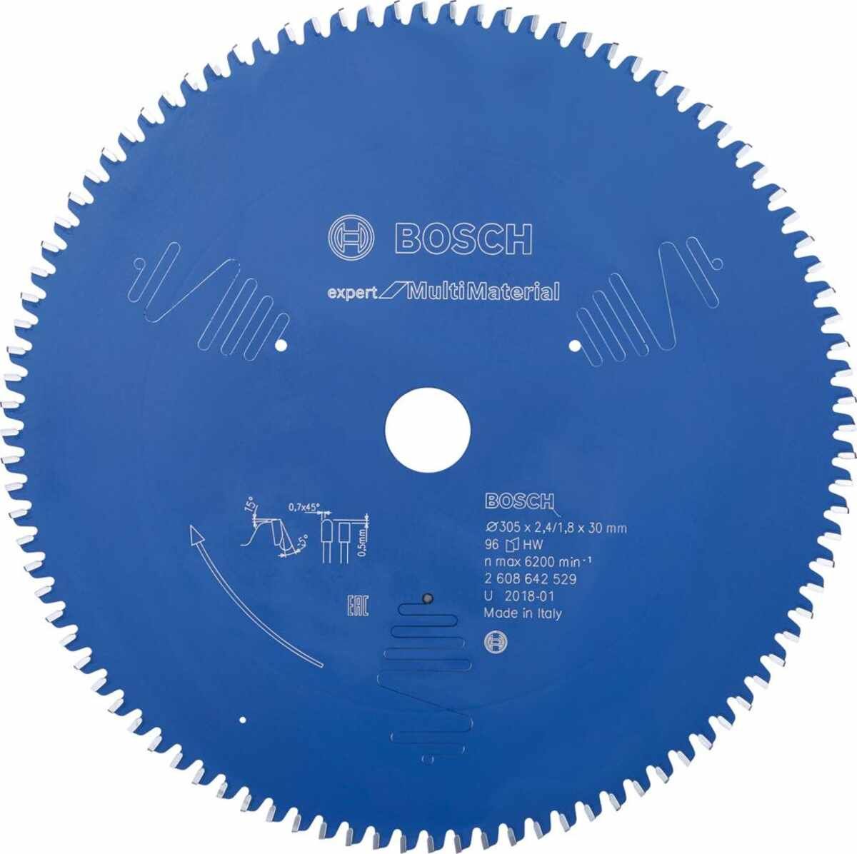 HM-Kreissägeblatt 305x2,4/1,8x30 96Z TCG BoVE à 1 Stück Expert f Multi Material